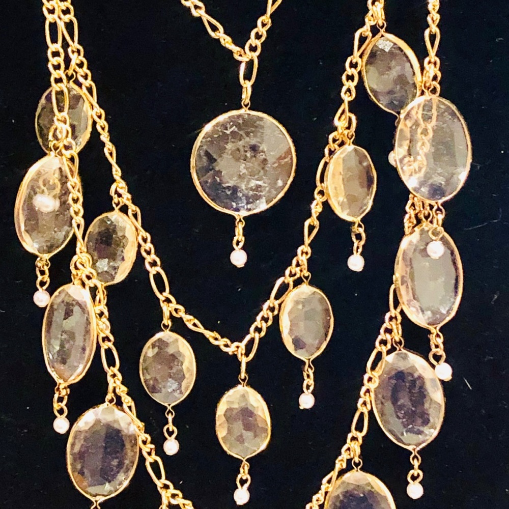 🌈 Elle Crystal Gem Statement Necklace